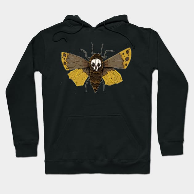 Deathhead moth Hoodie by URBNPOP